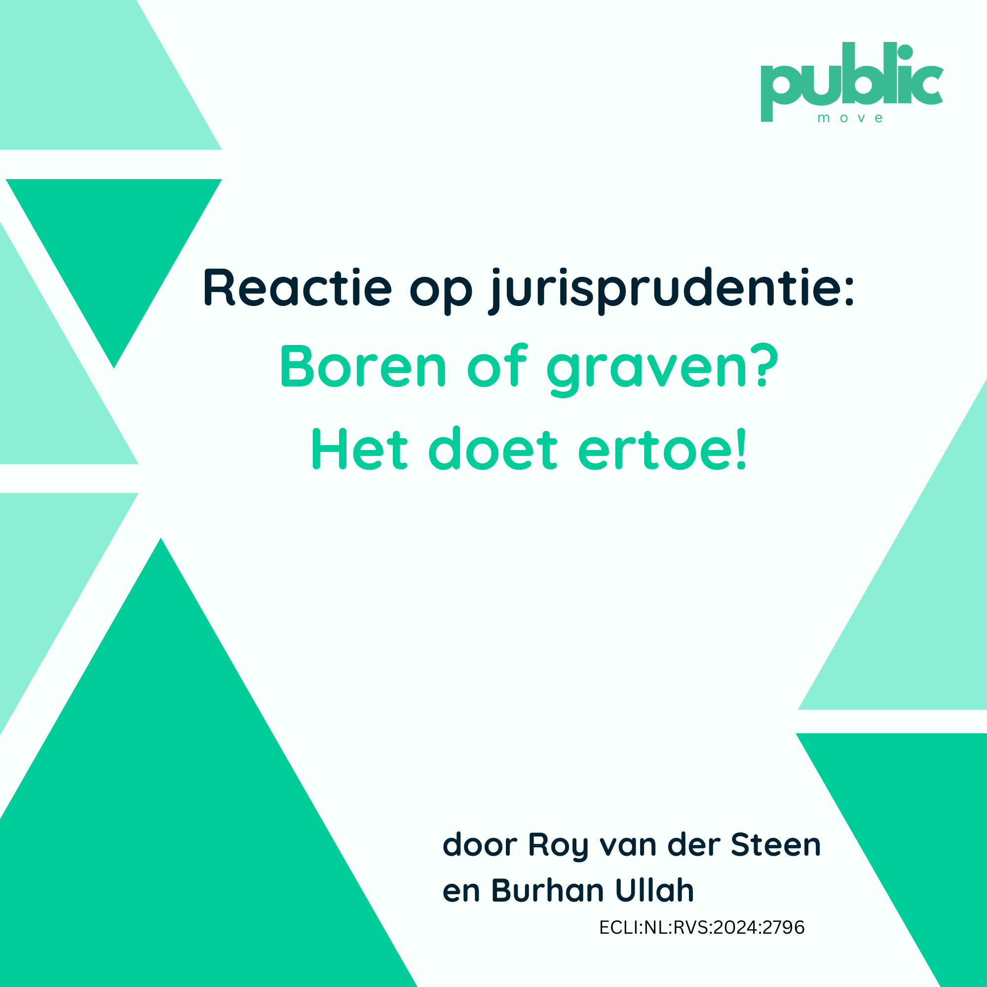Boren of graven? Het doet ertoe!