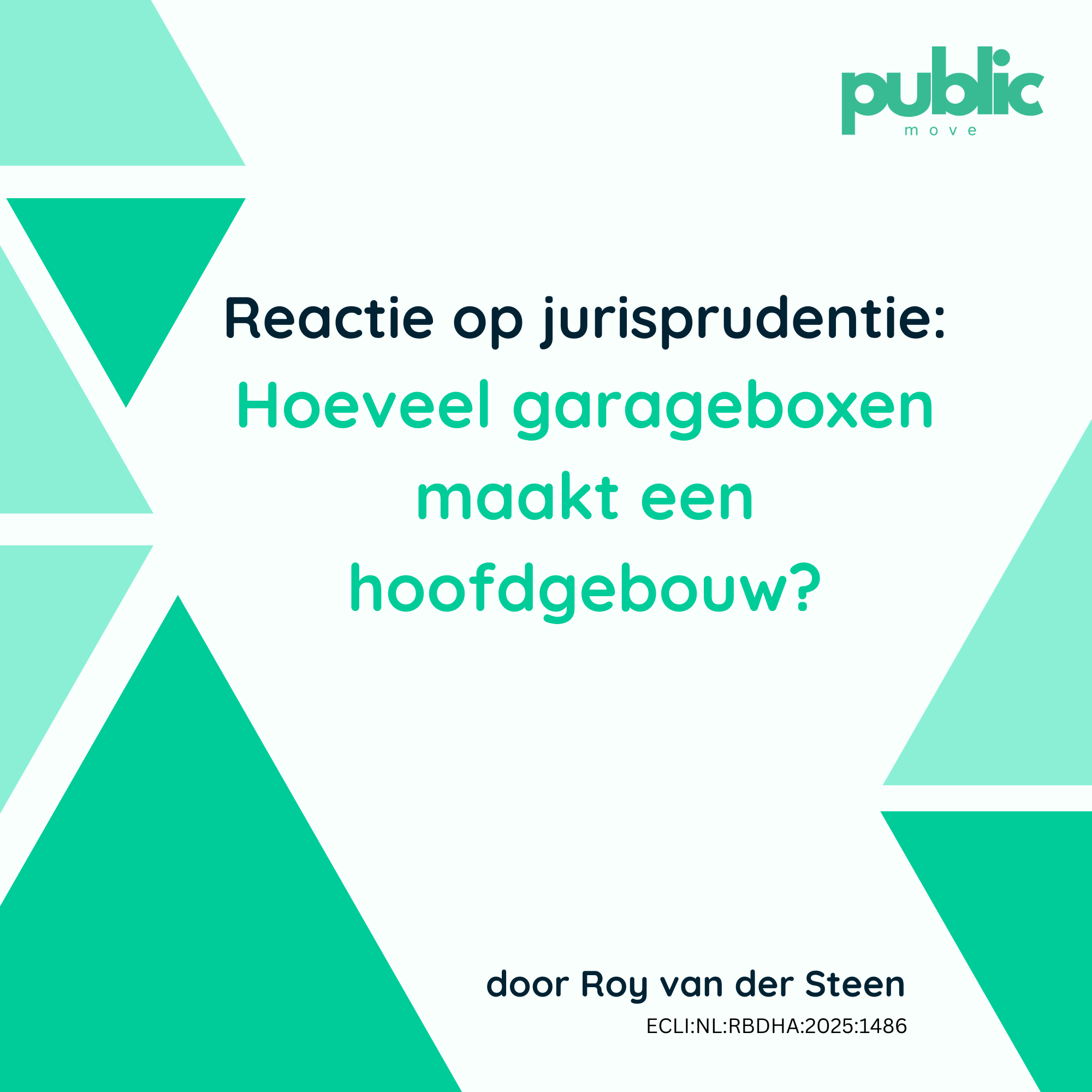 Hoeveel garageboxen maakt een hoofdgebouw?